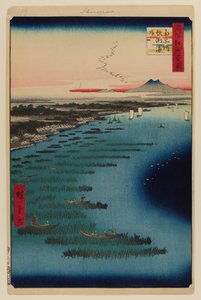 Minami-Shinagawa und Samezu Küste von Ando or Utagawa Hiroshige