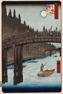 Mondbetrachtungskiefer, Ueno" aus "Hundert Ansichten berühmter Orte in Edo"