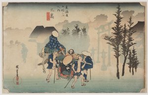 Morgennebel von Ando or Utagawa Hiroshige