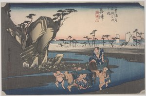 Okitsu-Fluss von Ando or Utagawa Hiroshige
