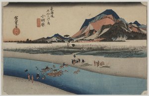 Sakawa-Fluss von Ando or Utagawa Hiroshige
