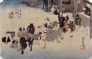 Station 23, Fujieda von Ando or Utagawa Hiroshige