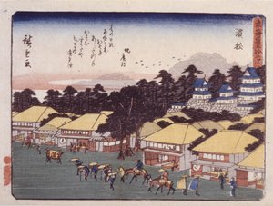 Station 30, Hamamatsu von Ando or Utagawa Hiroshige