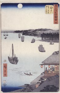Station 4, Kanagawa von Ando or Utagawa Hiroshige