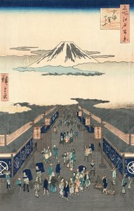 Suruga-cho Straße in Tokio von Ando Hiroshige von Ando or Utagawa Hiroshige