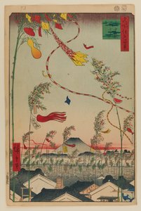 Die Stadt blüht, Tanabata Festival von Ando or Utagawa Hiroshige