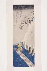 Winter: Schnee am Sumida-Fluss