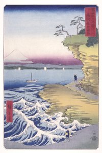 Yasuda Küste in der Provinz Bōshū von Ando or Utagawa Hiroshige