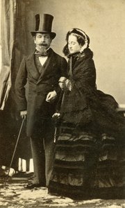 Kaiser Napoléon III und Kaiserin Eugénie von Andre Adolphe Eugene Disderi