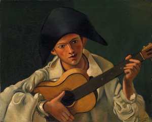 Büste eines Harlekins mit Gitarre von Andre Derain