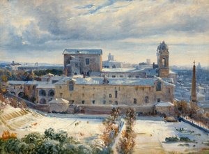 Santa Trinità dei Monti im Schnee