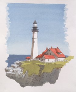 Portland Head Leuchtturm, Maine, USA