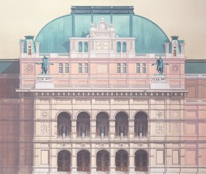 Staatsoper, Wien, Österreich (Detail) von Andras Kaldor