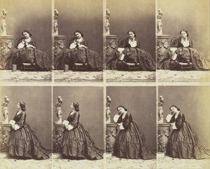 Berthe, 1862 von Andre Adolphe Eugene Disderi