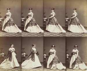 Louise Abigdon, 1866 von Andre Adolphe Eugene Disderi