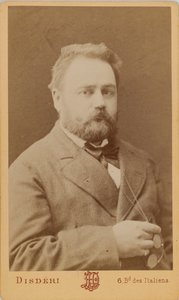 Porträt von Émile Zola 1840-1902 von Andre Adolphe Eugene Disderi