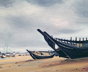 Boote am Strand von Camaret von Andre Derain