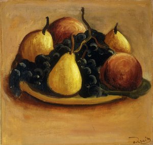 Birnen, Pfirsiche und Trauben von Andre Derain