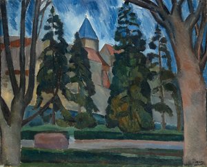 Steinbruchlandschaft an der Seine von Andre Derain