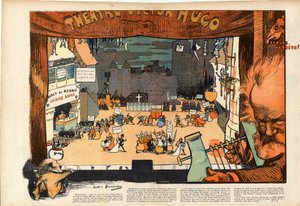 Theater von Victor Hugo von André Devambez, Karikatur in „Le rire“ von 1902 von Andre Devambez