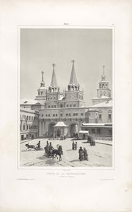 Das Auferstehungstor in Moskau, 1839 von Andre Durand