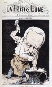 Amnestie! : Der alte Eisenbrecher (Karikatur Victor Hugo) - von Gill, in La Petite Lune von Andre Gill