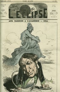 Auguste Barbier (1805-1882), französischer Dichter, 1869 in die Französische Akademie gewählt. Titelbild in „L