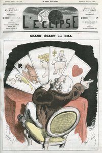 Große Verbreitung! , Karikatur über die Regierung von Präsident Adolphe Thiers (1797-1877) von Andre Gill