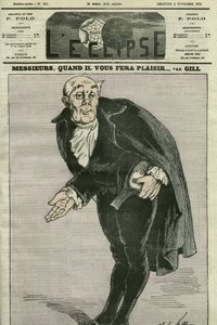Karikatur „Meine Herren, wann es Ihnen gefällt...“ Titelblatt in „L