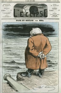 Karikatur von Adolphe Thiers (1797-1877), französischer Staatsmann. Titelblatt in „L