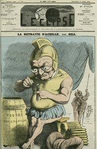 Karikatur von Adolphe Thiers (1797-1877), französischer Staatsmann. Titelblatt in "L