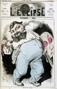 Karikatur von Gustave Courbet - in „L