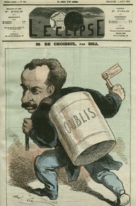 Karikatur von Horace von Choiseul-Praslin