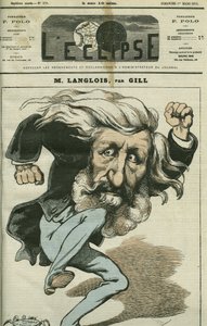 Karikatur von Jean-Charles Langlois von Andre Gill