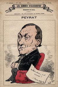 Karikatur von Alphonse Peyrat (1812-1890) englischer Journalist aus 