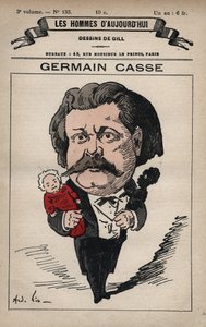 Karikatur von Germain Casse (1837-1900) französischer Politiker, aus 