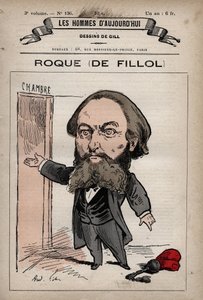 Karikatur von Jean Thoxene Roque von Fillol 1824-1889, englischer Politiker aus 