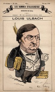 Karikatur von Louis Ulbach (1822-1889) aus 