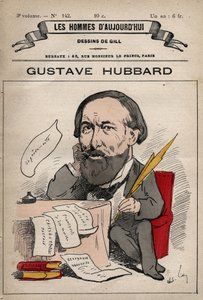 Karikatur von Nicolas Gustave Hubbard (1828-1888) englischer Wirtschaftswissenschaftler aus 