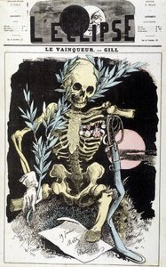 Niederlage im Krieg von Sedan. Der Sieger. Zeichnung von Gill, in „The Eclipse“, September 1870. von Andre Gill