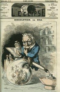 Dissolution, Adolphe Thiers (1797-1877), Historiker und Präsident der Republik. Titelbild in „L