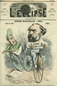 Emille Ollivier (1825-1913), französischer Politiker und Bancel. Titelblatt in „L