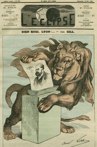Guter Rugi, Lyon! , Karikatur zur Wahl von Arthur Ranc (1831-1908), Abgeordneter des Rhone von Andre Gill