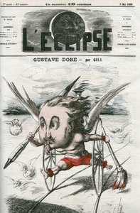Gustave Doré (1832-1883), französischer Maler, Illustrator und Karikaturist. Titelblatt in „L