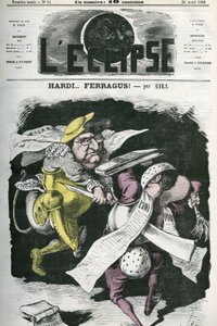 Hardi... Ferragus, Illustration des „Figaro“ zu „Das Universum“. Cover in „L