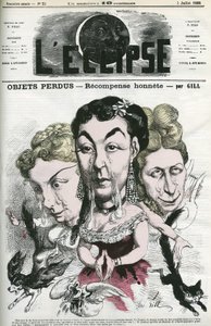 Illustration von „Verlorene Objekte“, Lieder, die die Geschichten von 3 Frauen erzählen, die ihren Hund, ihre Geldbörse und ihre Katze verloren haben. Cover in „L