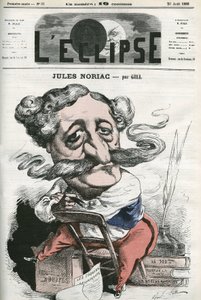 Jules Noriac (1827-1882), französischer Schriftsteller, Kritiker und Journalist. Titelblatt in „L