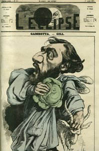 Leon Gambetta (1838-1882), französischer Politiker. Cover in „L