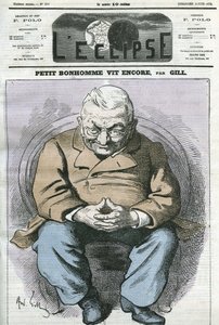 Kleiner Mann lebt noch, Karikatur von Adolphe Thiers (1797-1877), französischer Staatsmann