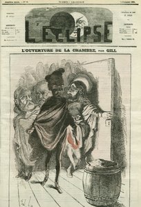 Eröffnung des Hauses, eine Illustration eines Liedes von Bugnot. Titelblatt in „L